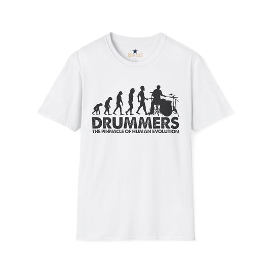 Revotees Evolution of Drummers Unisex Softstyle T-Shirt - alternate view 2