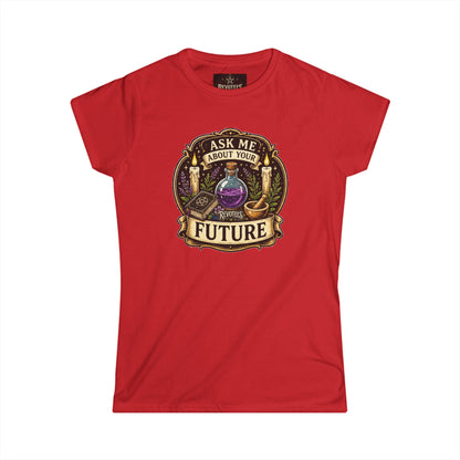Revotees Fortune Teller Ask Me About Your Future Mystic Crystal Ball Womens T-Shirt - alternate view 16