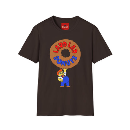 Donut Vintage Logo T‑Shirt — "Lard Lad Donuts" Cartoon Tee
