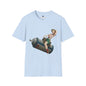 Revotees Banksy Pin Up Cowgirl Retro Pinup Girl Riding Soda Can Vintage T-Shirt - alternate view 8