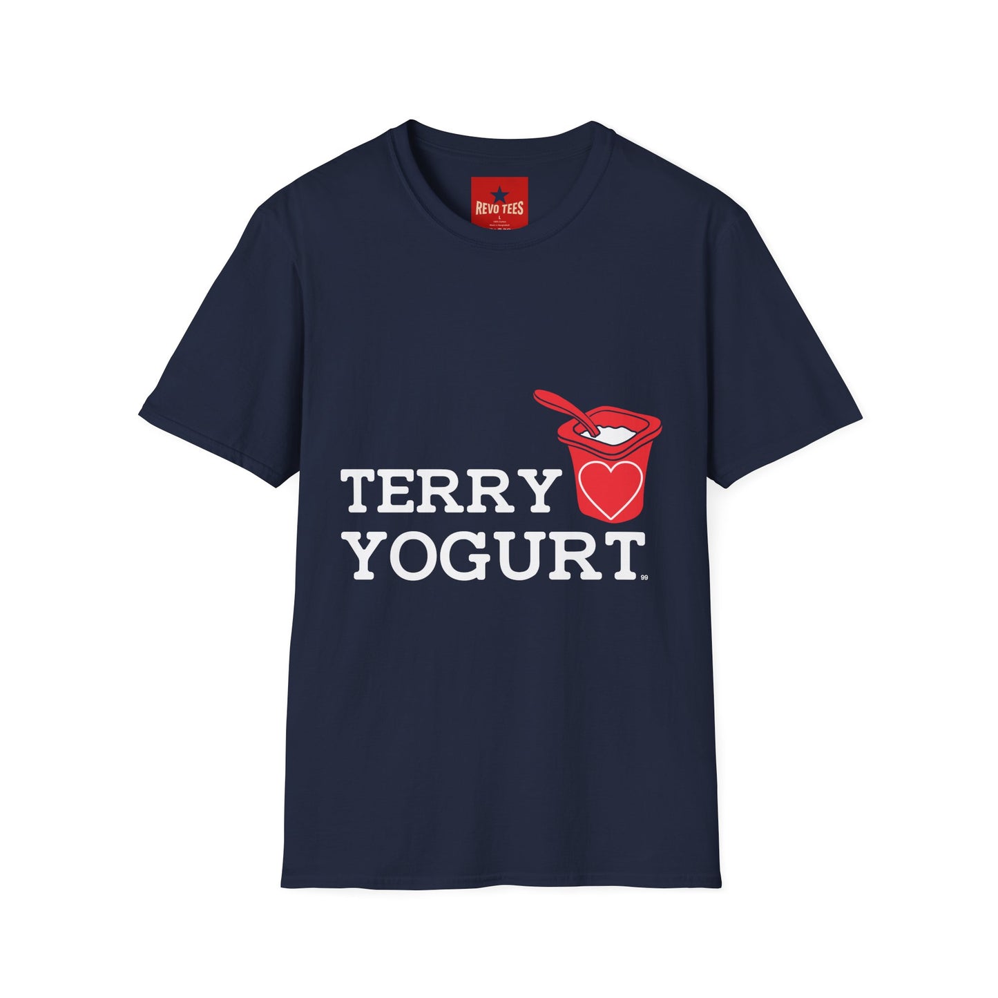 Terry Yogurt T-Shirt — Cute Yogurt Spoon Graphic Tee