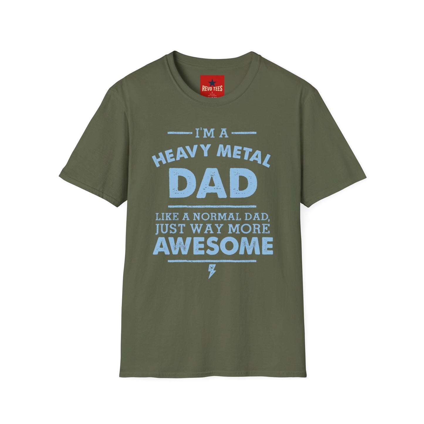 Heavy Metal Dad T-Shirt — "I’m a Heavy Metal Dad" Graphic Tee for Proud Fathers