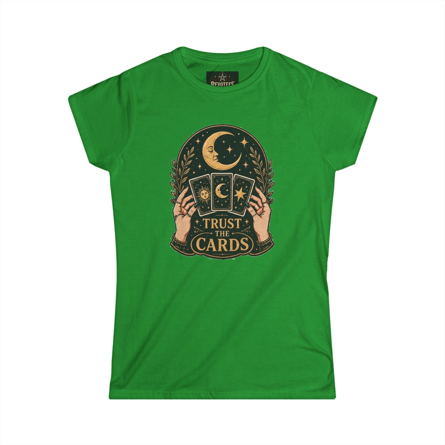 Tarot Tee — "Trust the Cards" Women's Spiritual Graphic T-Shirt