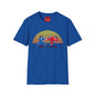 Retro Pixel Karate T-Shirt — 80s Sunset Martial Arts Graphic Tee