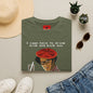 Graphic T‑Shirt — "I Came Here to Drink Milk and Kick Ass" Retro Pixel Design