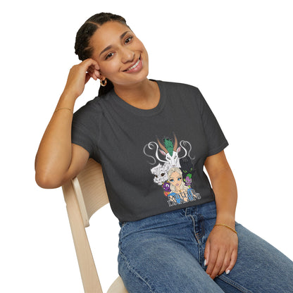 Fantasy Dragon & Beast Portrait T-Shirt — "Daughters of Dragons" Graphic Tee