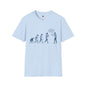 Revotees Evolution Funny Stop We Ballsed This Up Evolution Graphic T-Shirt - alternate view 4
