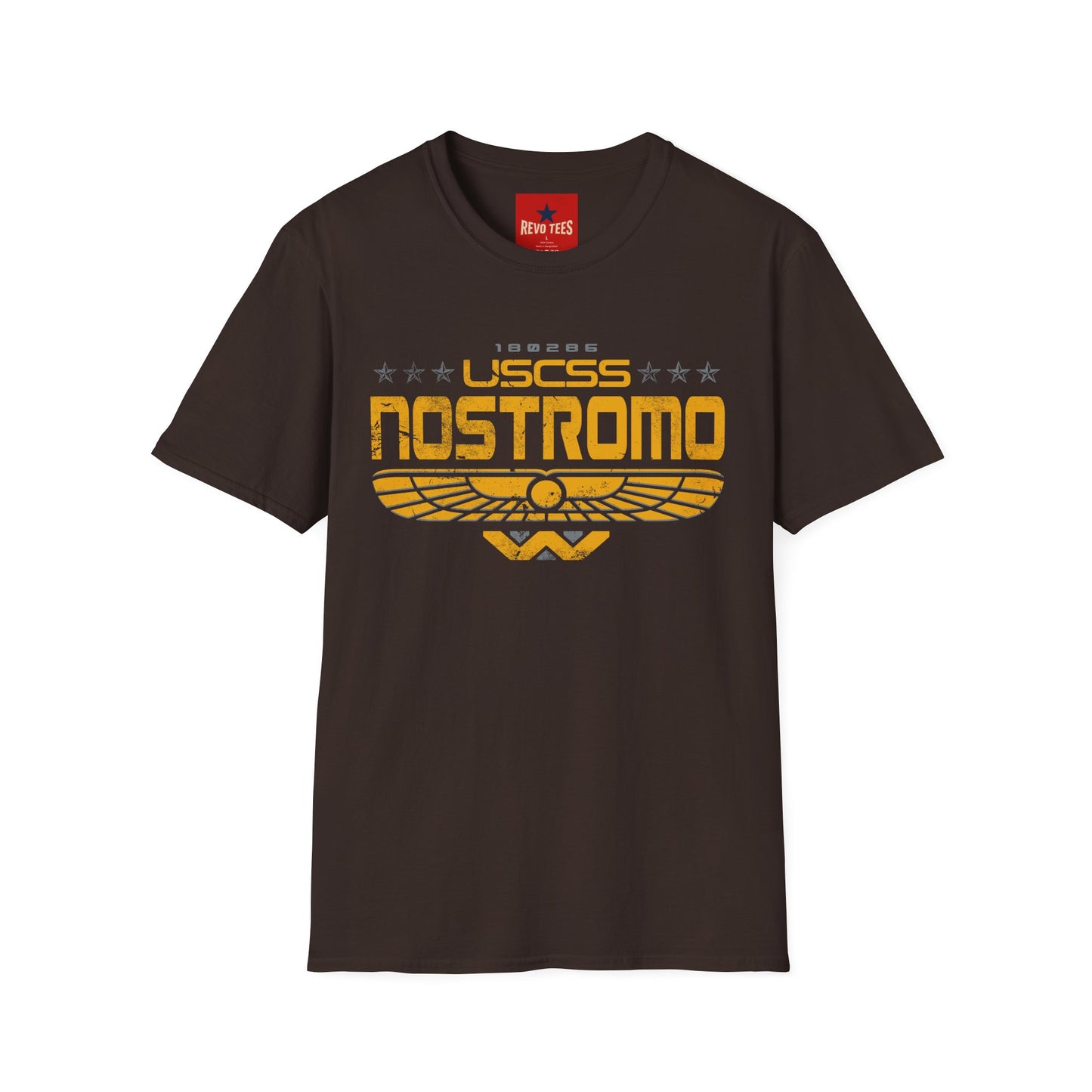 Nostromo USCSS Graphic T‑Shirt — Retro Sci‑Fi Starship Logo Tee