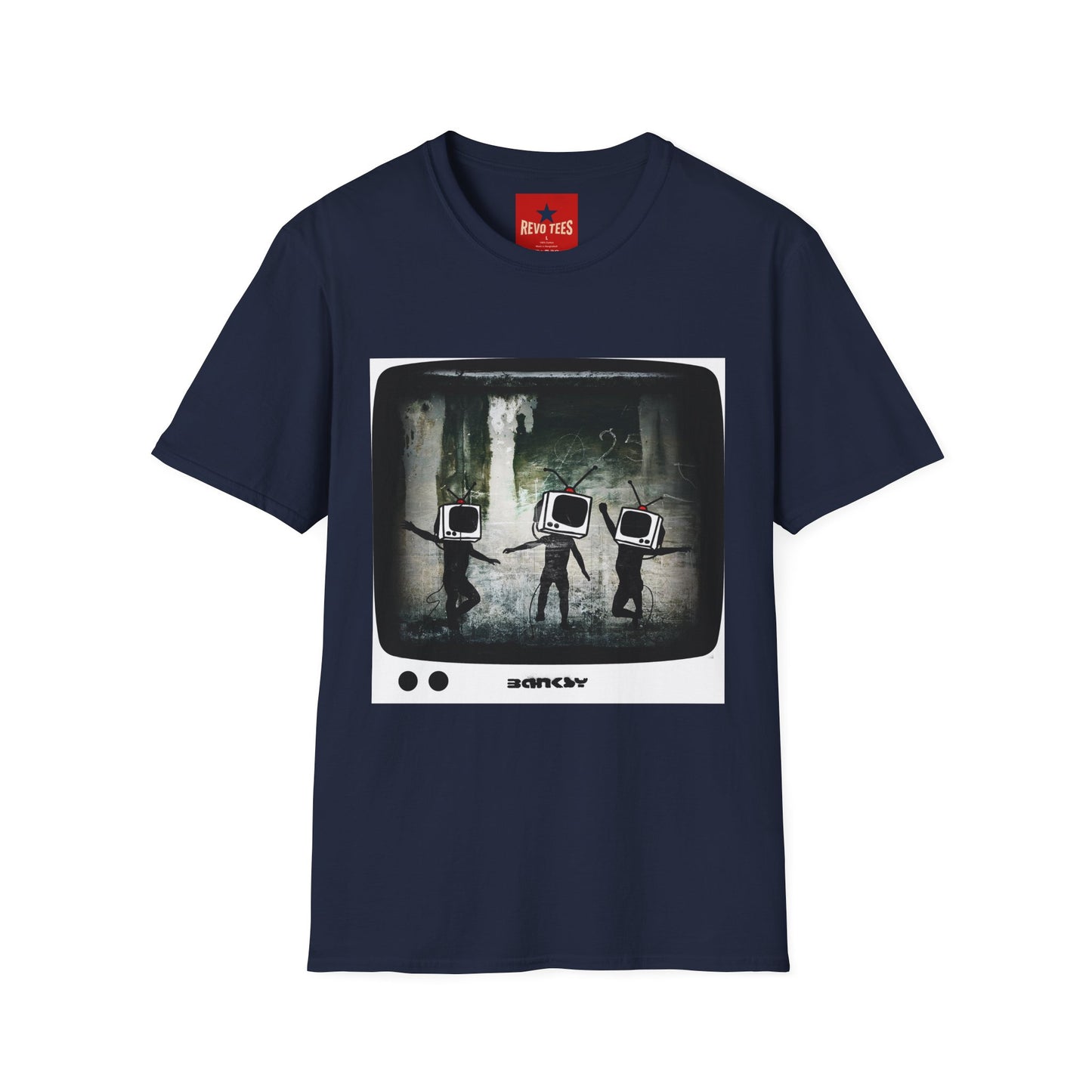 Banksy TV Head Graphic T-Shirt