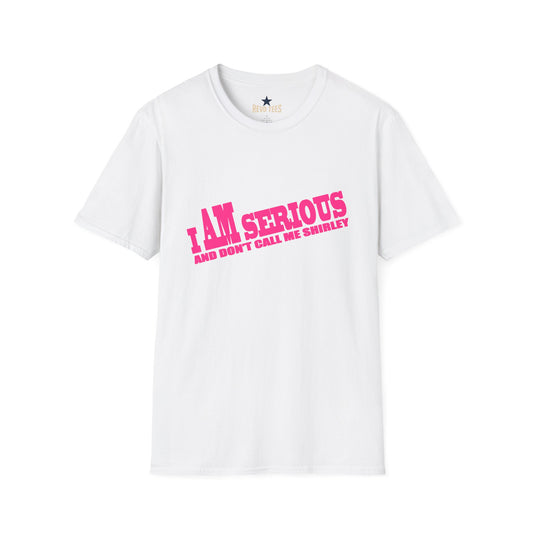 Revotees Serious Shirley I Am Serious and Dont Call Me Shirley Graphic T-Shirt - alternate view 2