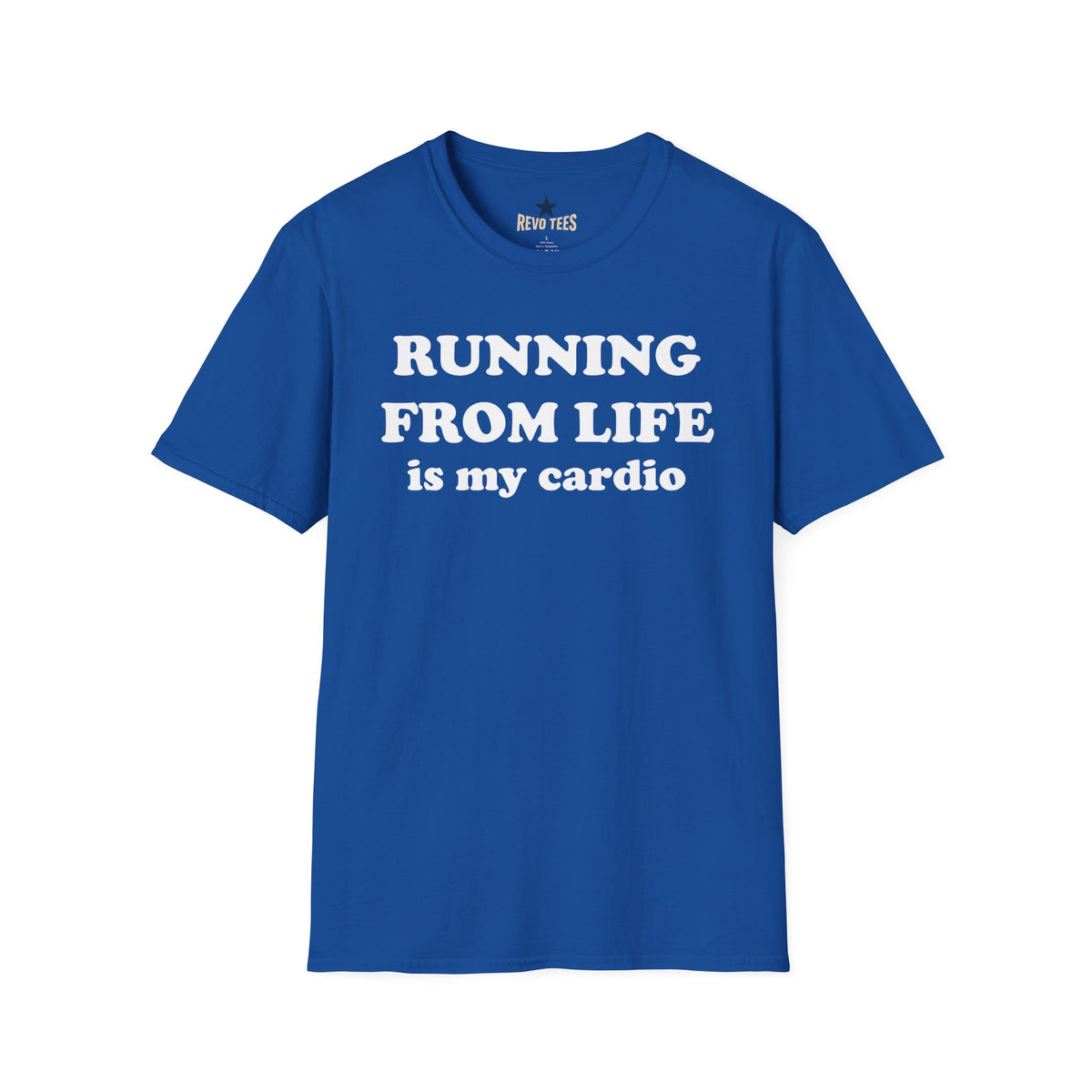 Revotees Running From Life Unisex Softstyle T-Shirt - alternate view 5