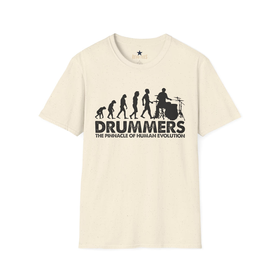 Revotees Evolution of Drummers Unisex Softstyle T-Shirt