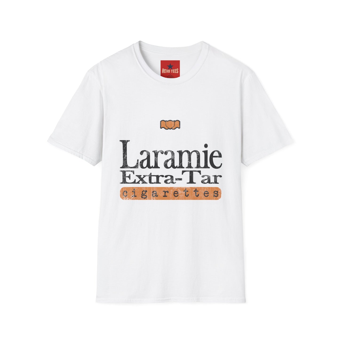 Laramie Vintage Cigarette Logo Tee - Retro Graphic T-Shirt