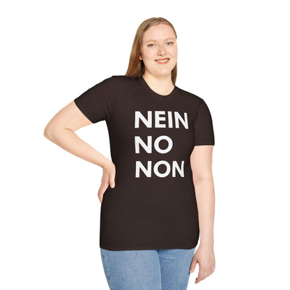 Nein / No Graphic T‑Shirt — Bold Bilingual Statement Tee