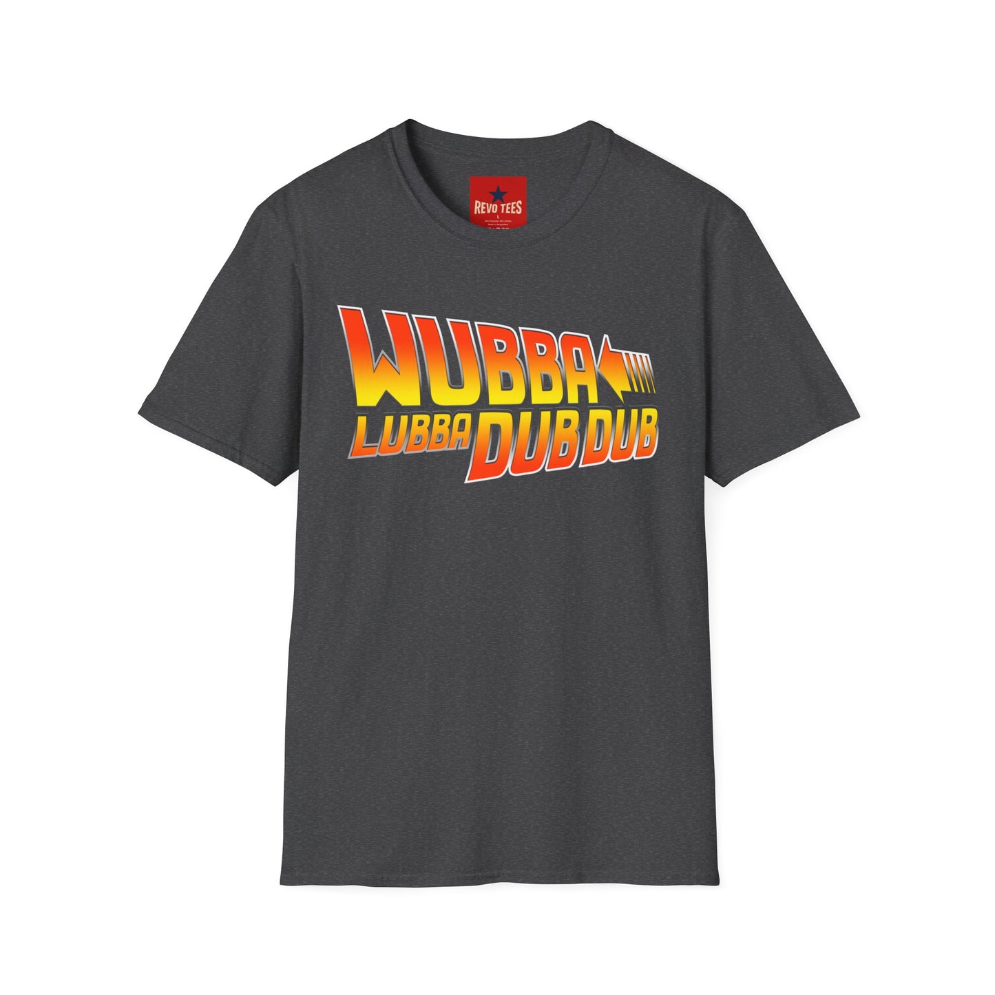 Wubba Lubba Dub Dub T‑Shirt — Retro Gradient Sci‑Fi Quote Tee