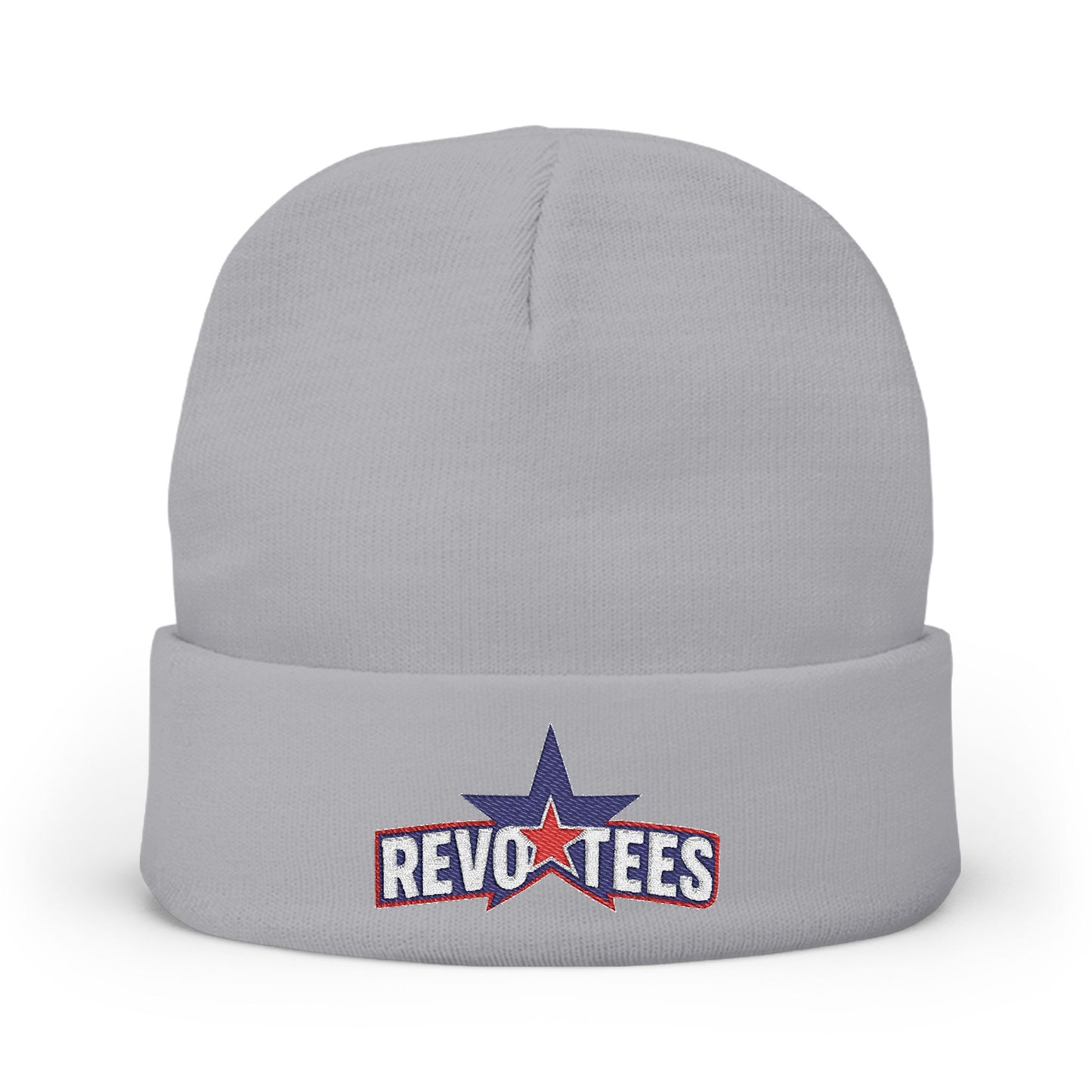 Embroidered 'Revotees' Star Knit Beanie — Patriotic Winter Hat