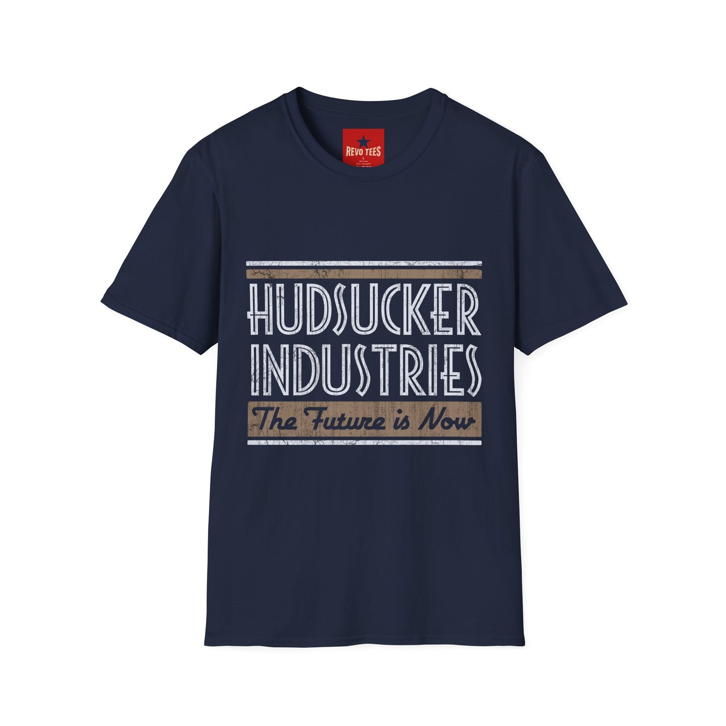 Hudsucker Industries Retro Logo T‑Shirt – 'The Future is Now' Graphic Tee