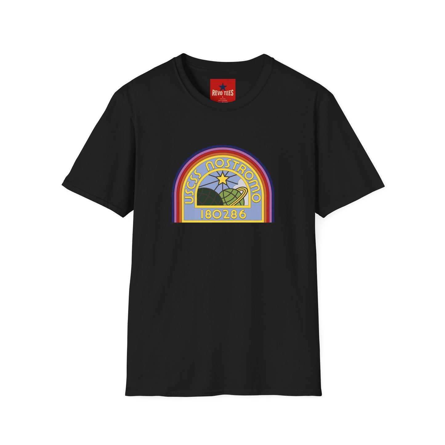 USS Nostromo Retro Space T-Shirt — 180286 Alien Movie Crew Tee