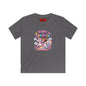 Kids Tee — "Born to Sparkle" Rainbow Unicorn Girl Shirt