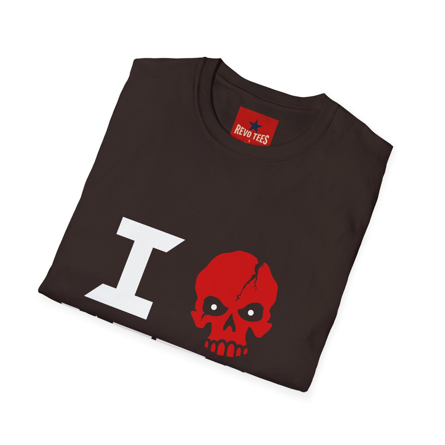 I Love Metal T-Shirt — Red Skull Heavy Metal Band Tee