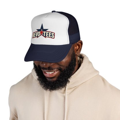 Revotees Star Logo Trucker Cap - Vintage Patriotic Mesh Hat