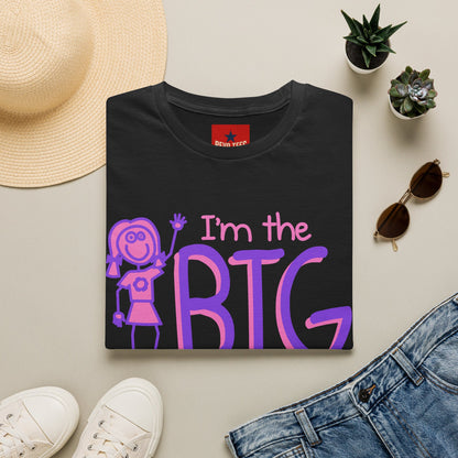 Big Sister T-Shirt — "I'm the Big Sister" Cute Pink & Purple Kids/Family Tee