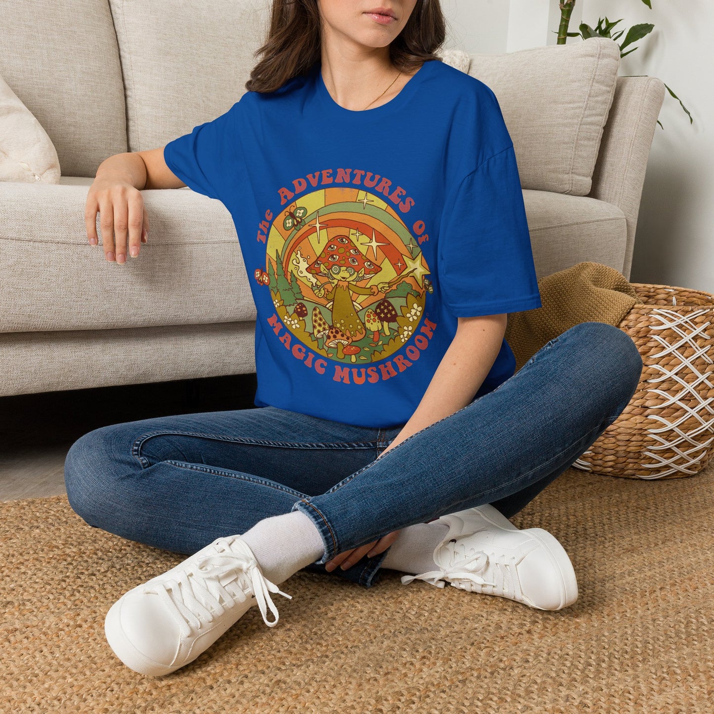 Psychedelic 'The Adventures of a Magic Mushroom' T-Shirt