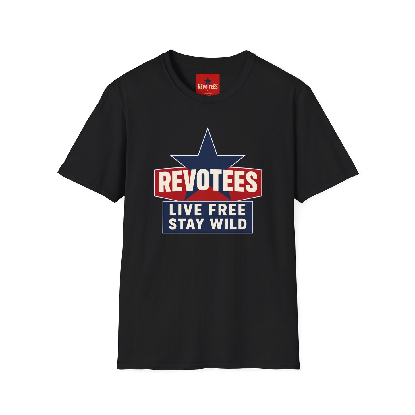 REVOTEES “Live Free Stay Wild” Retro Star Tee