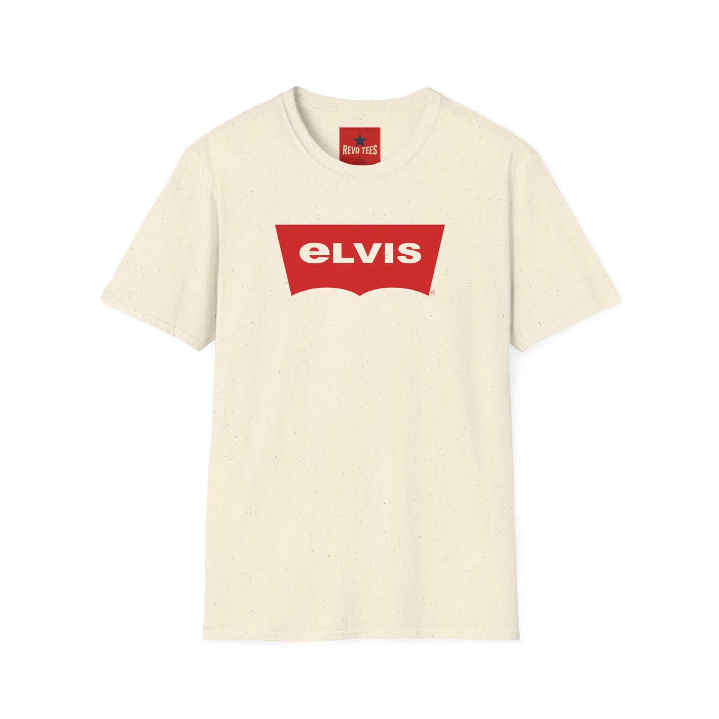 Elvis Logo T-Shirt — Retro Red Graphic Tee for Music Fans