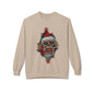 Skull Santa Crewneck Sweatshirt — Horror Christmas Graphic