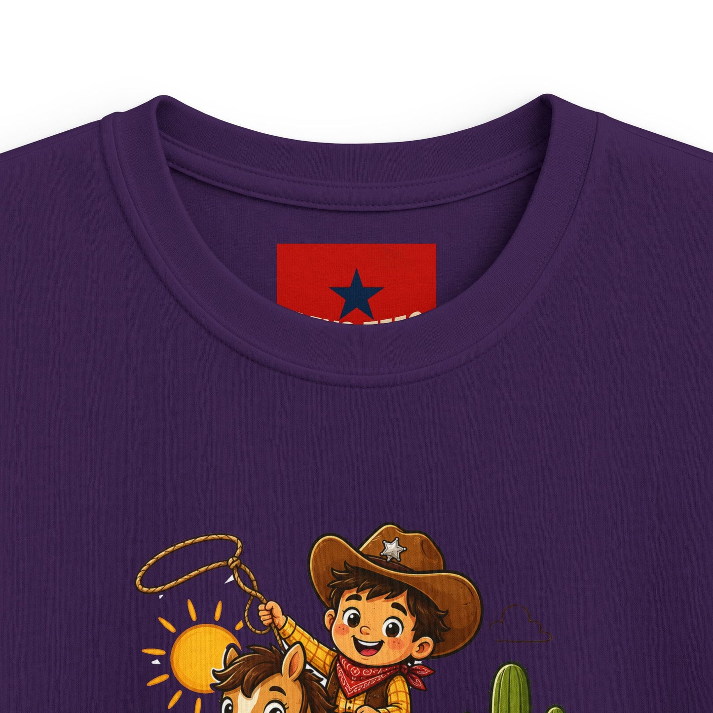 Kids Tee — "Lil' Wild Wrangler" Cute Cowboy Kid Graphic Shirt