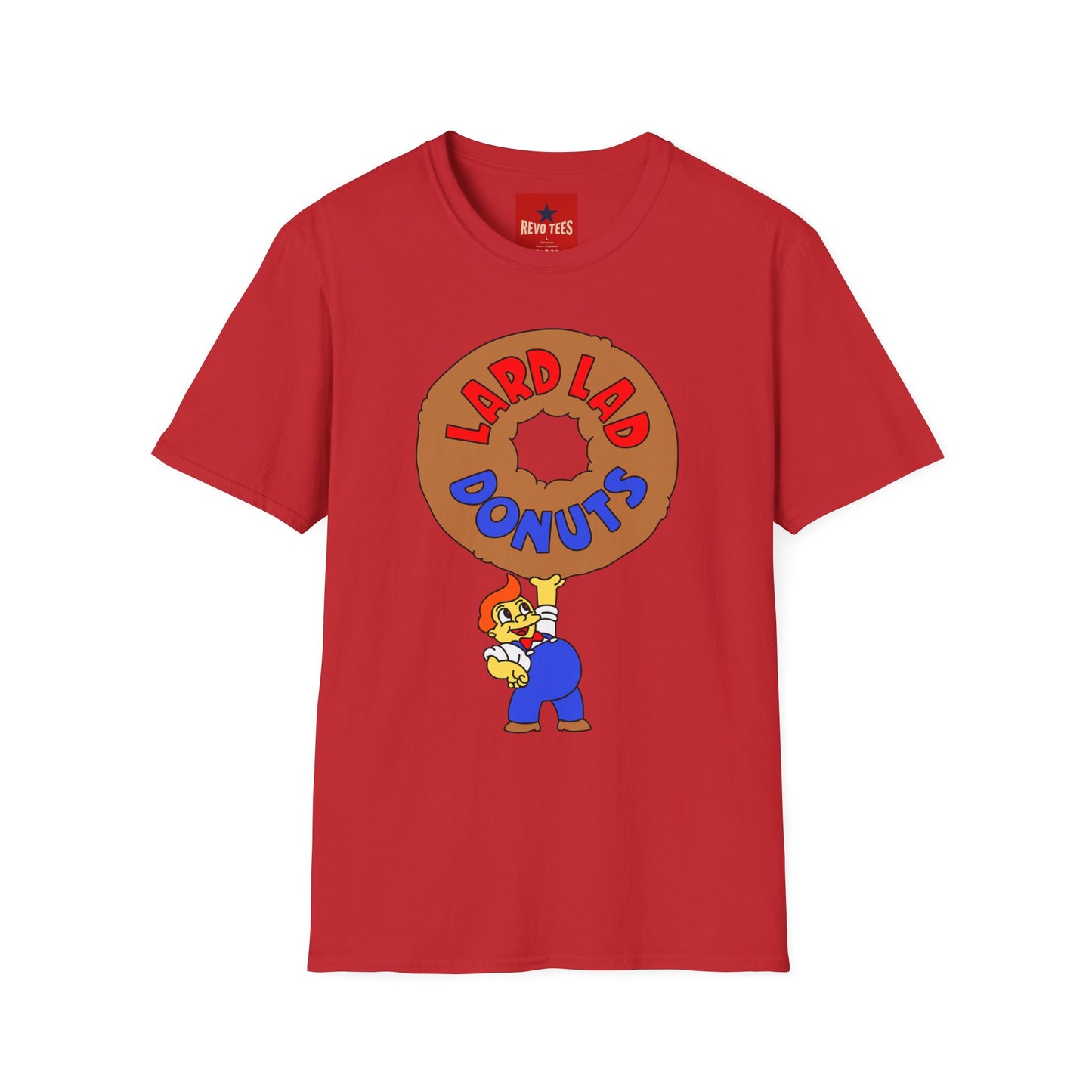 Donut Vintage Logo T‑Shirt — "Lard Lad Donuts" Cartoon Tee