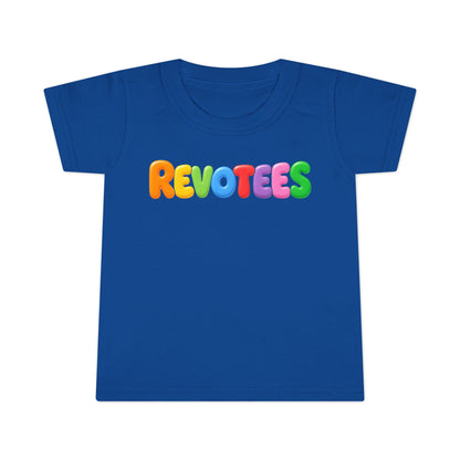 Toddler T-Shirt — Colorful 'REVOTEES' Bubble Letters Kids Tee