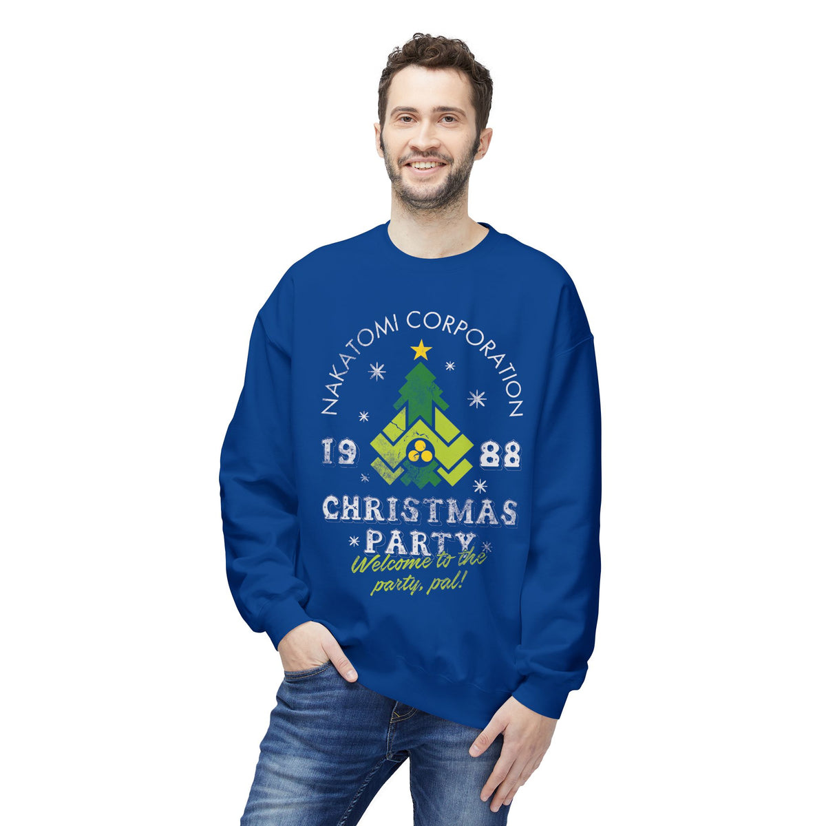 Die Hard 'Nakatomi Corporation 1988' Holiday Crewneck Christmas Party Sweatshirt