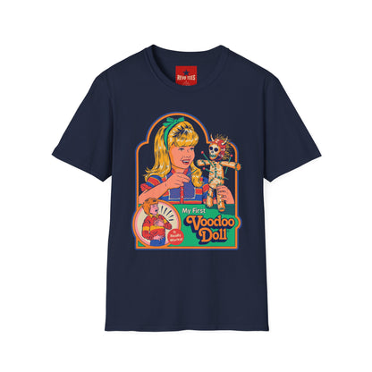 Voodoo Doll Retro Graphic T-Shirt — Vintage Doll Horror Tee