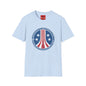 Colonial Navy Vintage Seal T‑Shirt — Patriotic Stars & Stripes Graphic