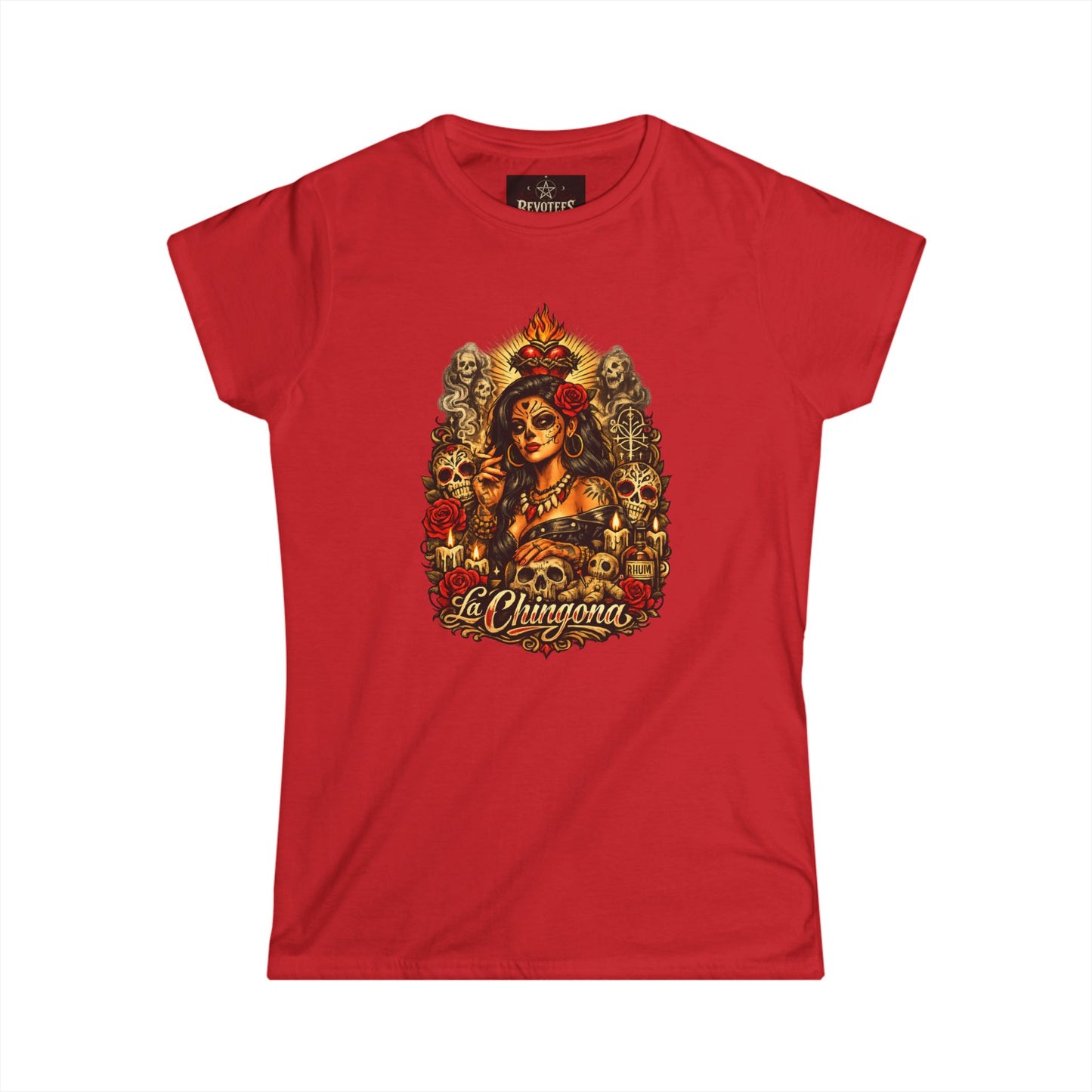 T-Shirt — La Chingona Day of the Dead Sugar Skull Tee