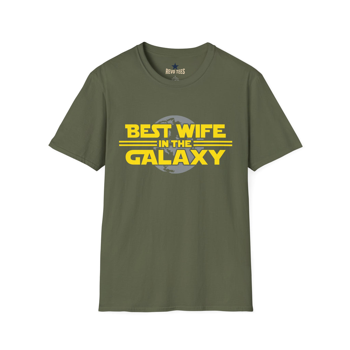 Revotees Best Wife in the Galaxy Funny Sci Fi Gift for Wives T-Shirt - alternate view 4
