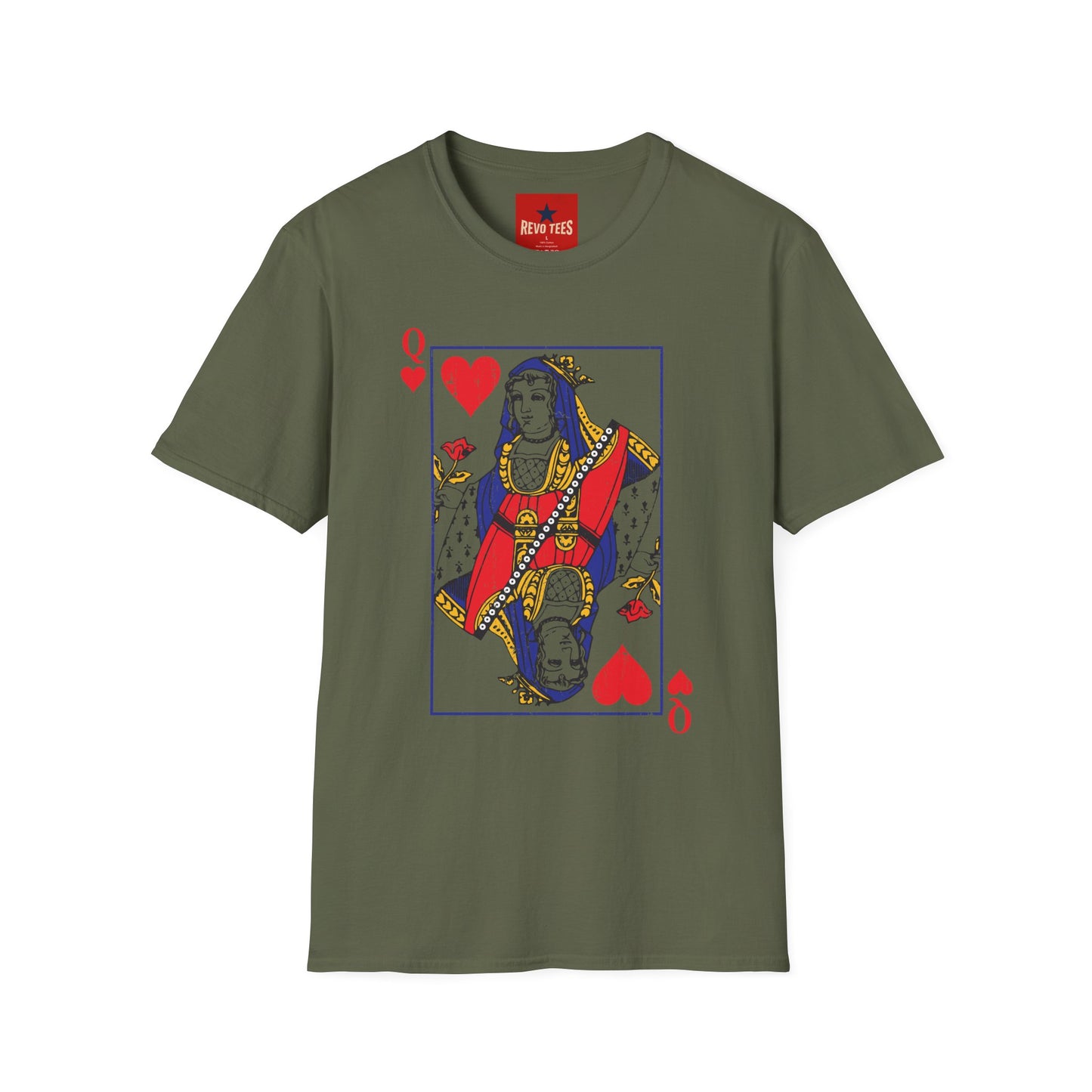 Queen of Hearts T-Shirt — Playing Card Graphic Tee