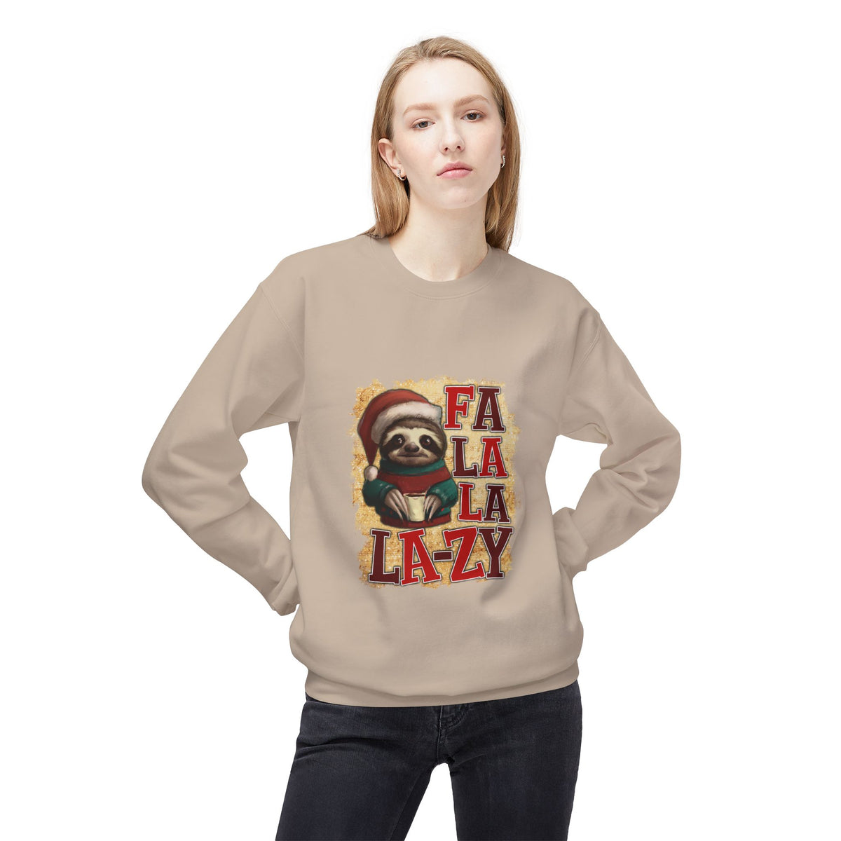Fa La La La-Zy Sloth Christmas Sweatshirt