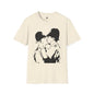 Revotees Banksy Kissing Soldiers Graphic Vintage Stencil Couple Print T-Shirt - alternate view 3