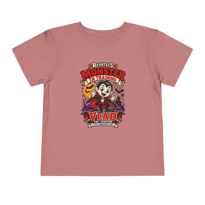 REVOTEES Toddler Monster In Training Tee — 'Vlad the Vampire' Halloween Kids Shirt