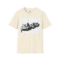 Revotees Banksy Tank Lineup Graphic Stencil Military Tanks Design T-Shirt - alternate view 3