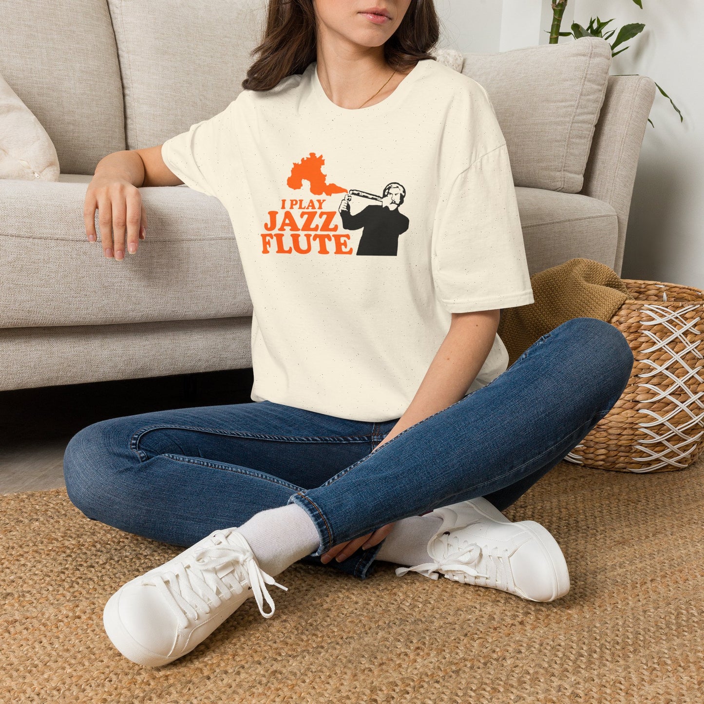 I Play Jazz Flute - Anchor Man - Unisex Softstyle T-Shirt