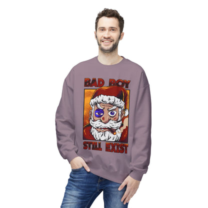 Bad Boy Santa — 'Bad Boy Still Exist' Christmas Crewneck Sweatshirt
