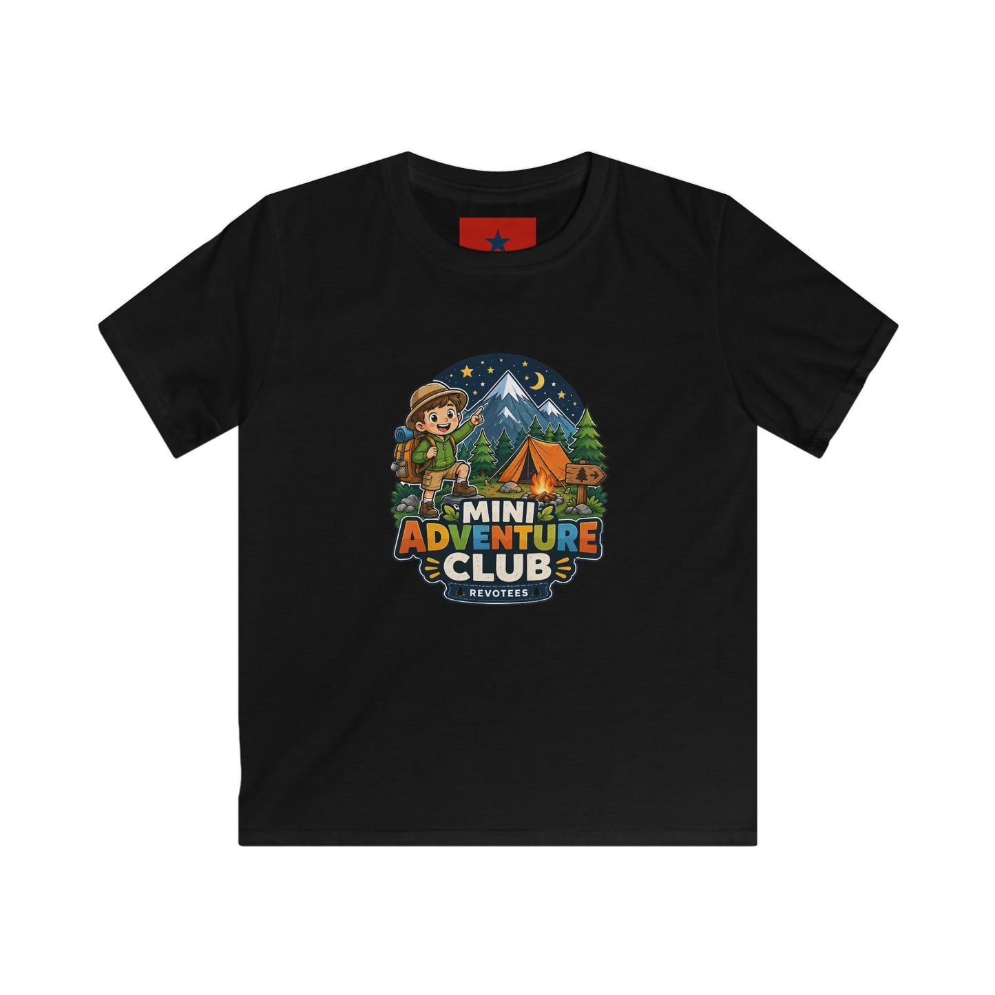 Kids Adventure Club T-Shirt — Mini Explorer Camping Tee