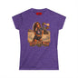 Burning Man Women's Softstyle Tee — Minimal White Festival Tee