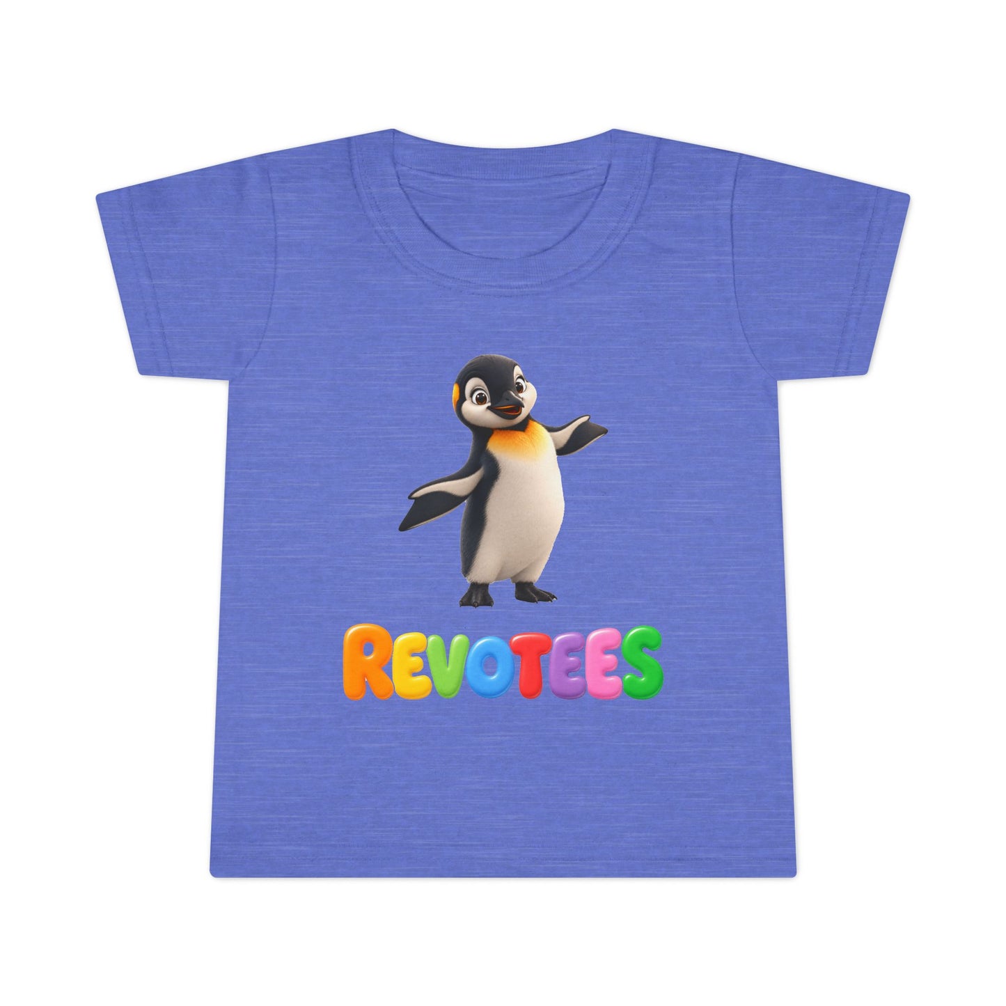 Penguin Toddler T-Shirt — Cute Dancing Penguin "REVOTEES" Kids Tee