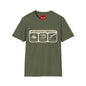 Archaeology Checklist T-Shirt — Fedora, Bullwhip & Revolver Graphic Tee
