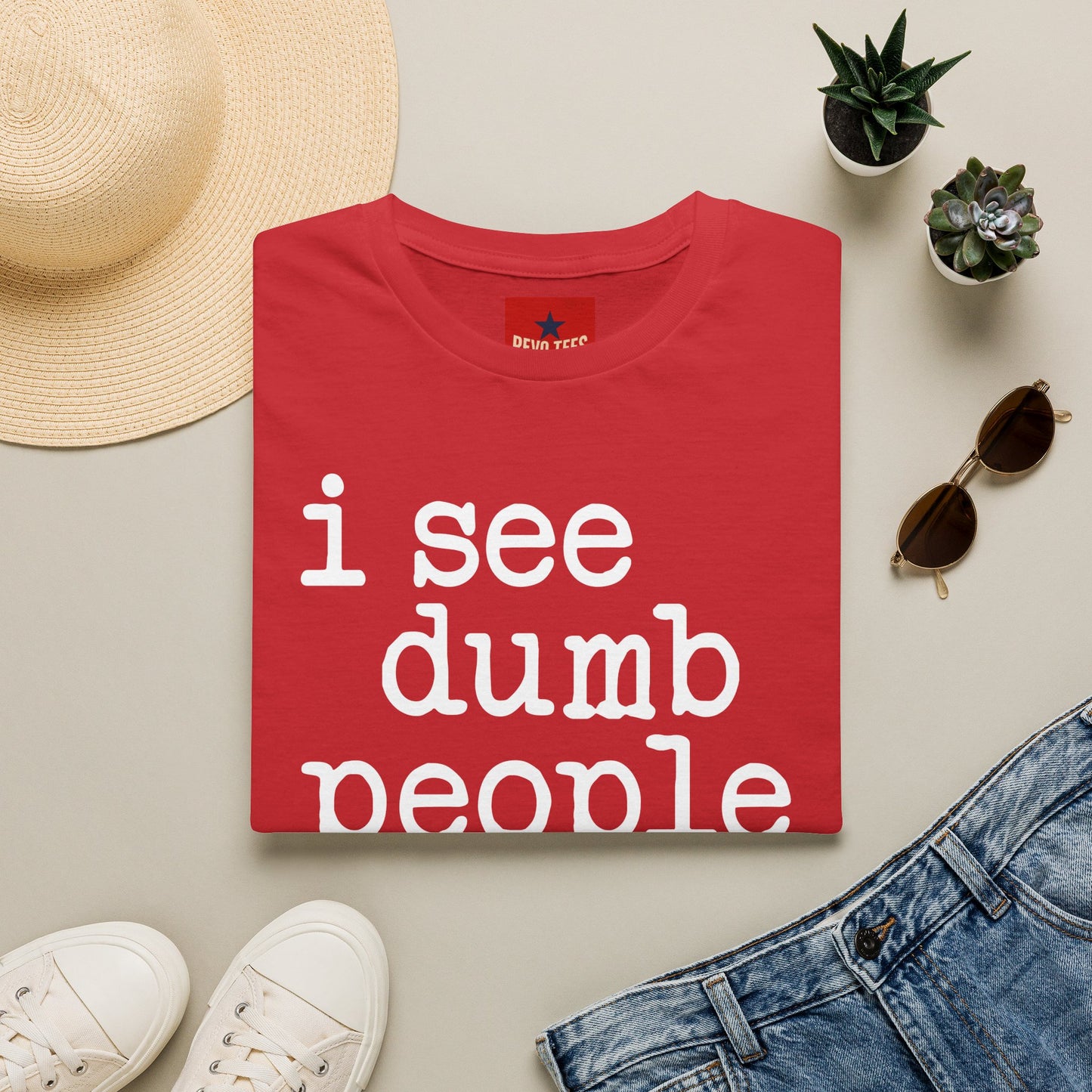 I See Dumb People - Unisex Softstyle T-Shirt
